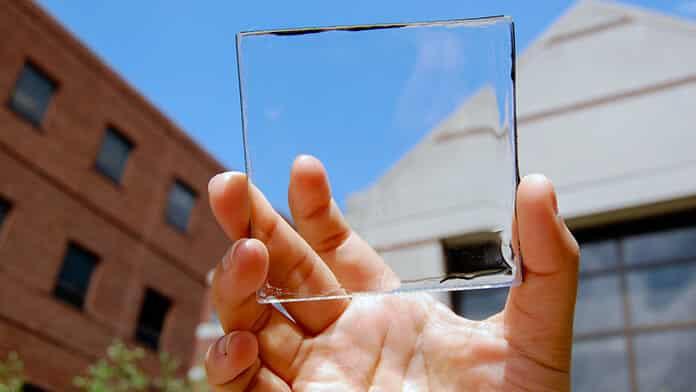transparent solar glass