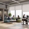 open plan office designed with inclusive spaces